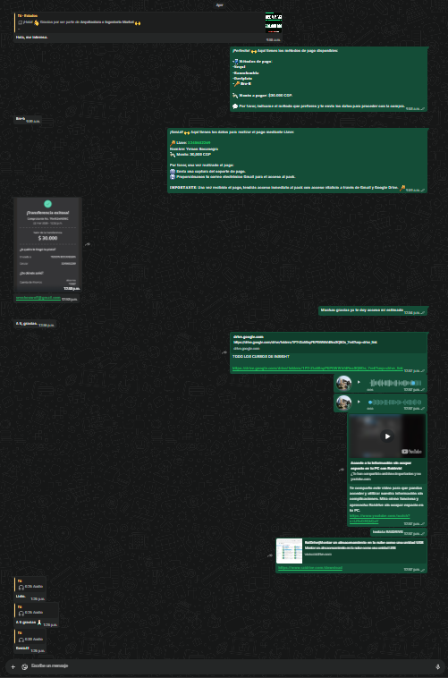 Venta cerrada con éxito